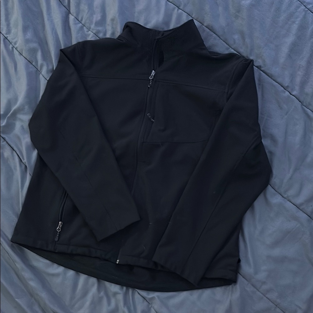 Swiss Tech Black Windbreaker Jacket